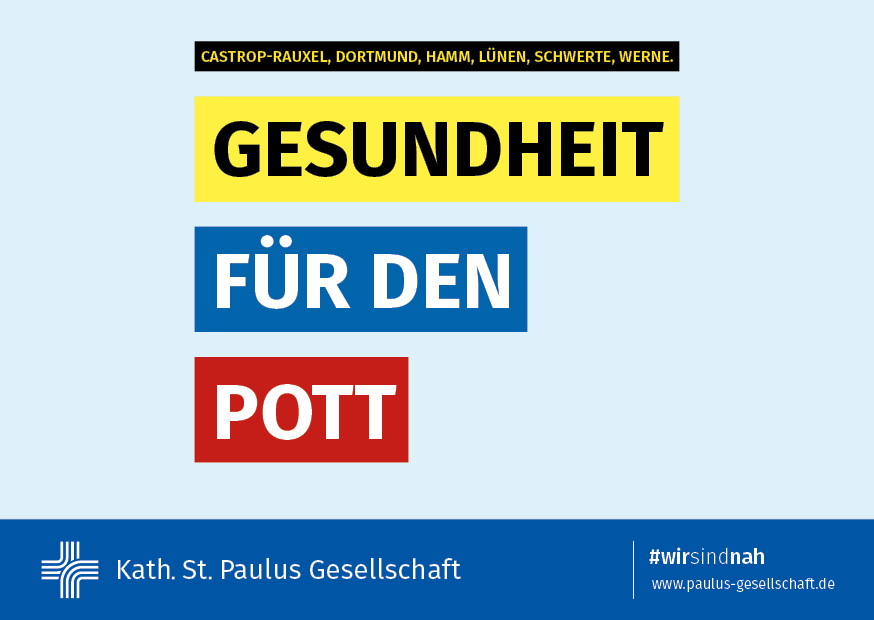 Motiv der Plakatkampagne #wirsindnah der Katholischen St. Paulus Gesellschaft