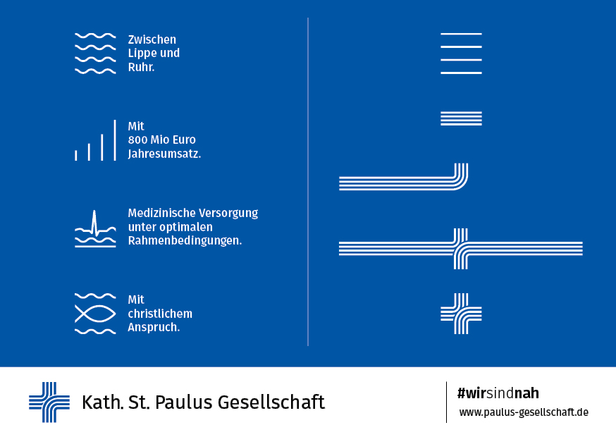 Motiv der Plakatkampagne #wirsindnah der Katholischen St. Paulus Gesellschaft